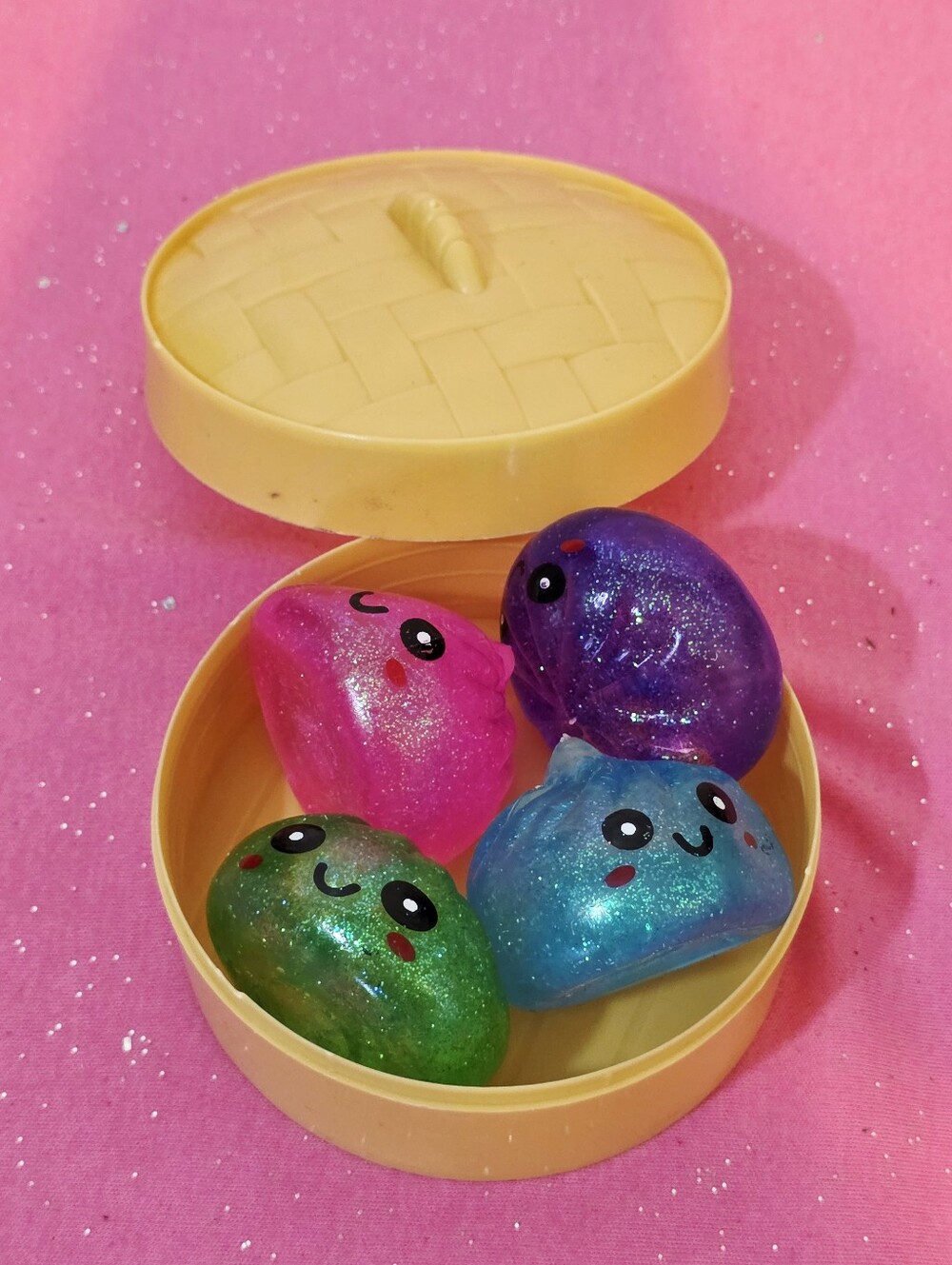 4pc Sugar Dumplings Squishy Stress Relief Fidget Squeeze Toy